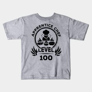 Level 100 Apprentice Chef Funny Cook Gift Kids T-Shirt